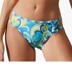 NWT Blue and Yellow Retro Bikini Bottom